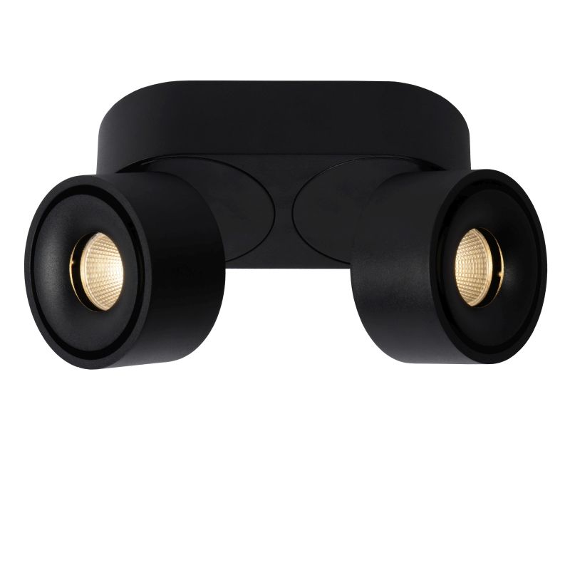 Lucide YUMIKO - Stropné bodové svietidlo - Ø 7,8 cm - LED Rozm. - 2x8W 2700K - Čierna